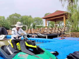 山東濟南濟西國家濕地公園摩托艇碼頭