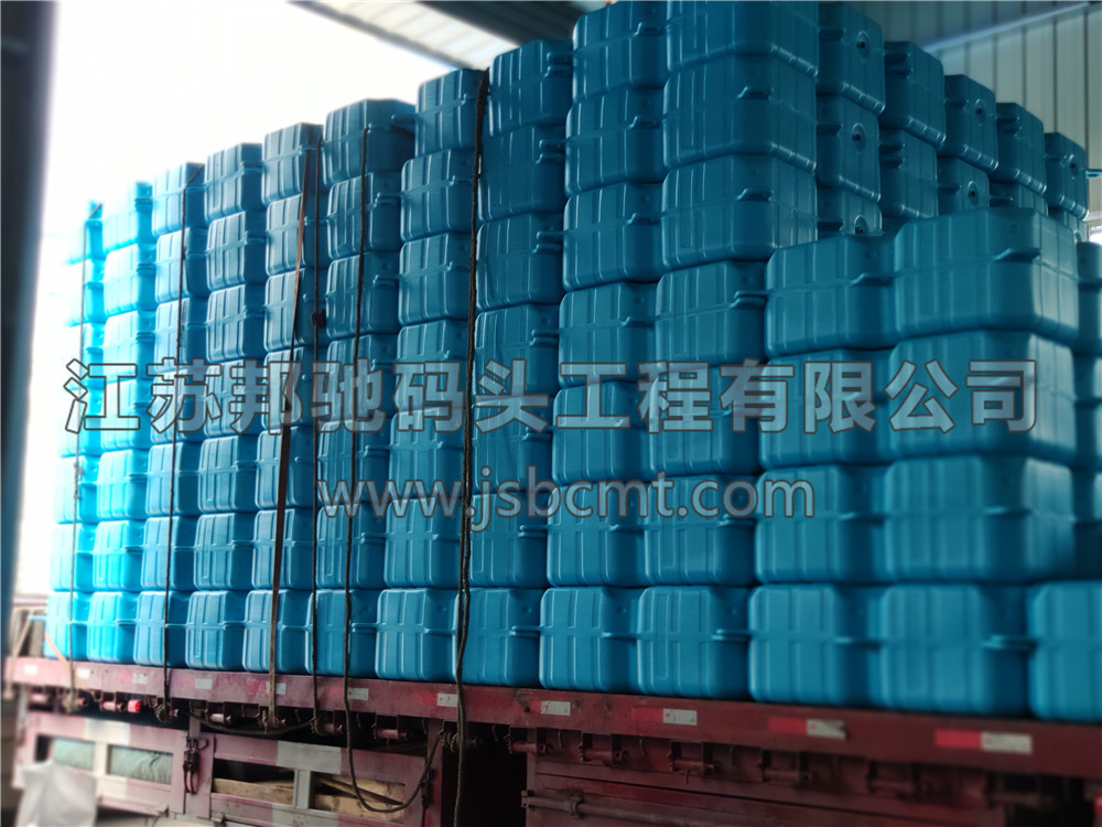 湖北私人訂制熒光綠淺藍色浮筒發(fā)貨-江蘇邦馳碼頭工程有限公司20