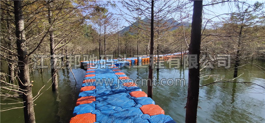 邦馳浮筒現(xiàn)場案例-安徽宣城寧國落羽杉濕地公園3