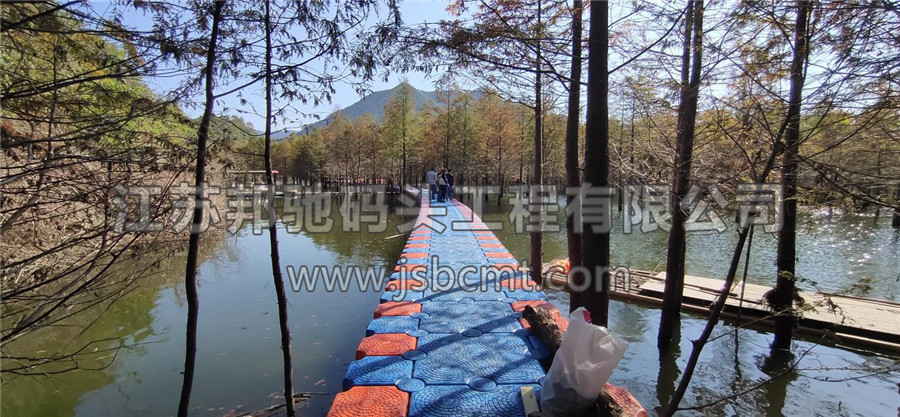 邦馳浮筒現(xiàn)場案例-安徽宣城寧國落羽杉濕地公園6