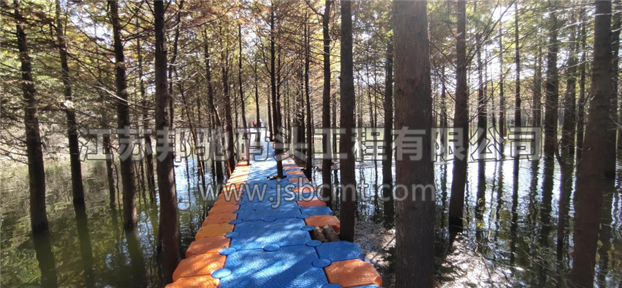 邦馳浮筒現(xiàn)場案例-安徽宣城寧國落羽杉濕地公園7